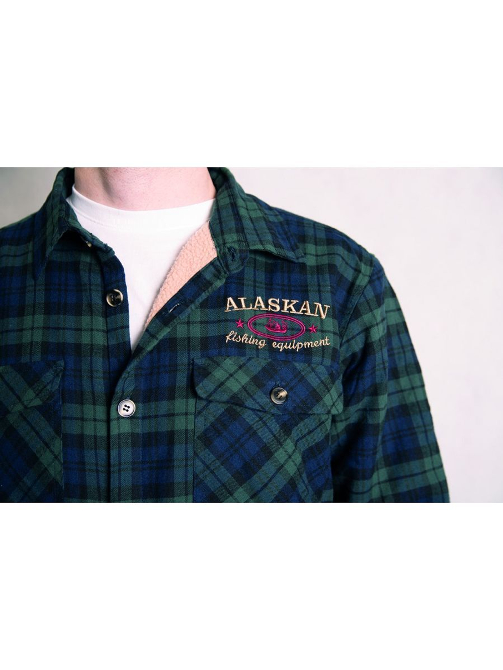 Рубашка мужская в клетку теплая с длинным рукавом  XXL