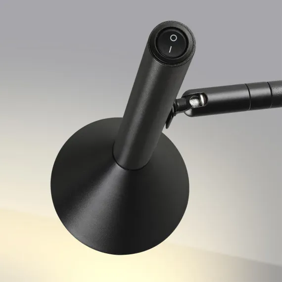 7031/1W HIGHTECH ODL25 677 Настенный светильник черн/металл/металл с выкл. IP20 LED GU10 9W 220V IZZY