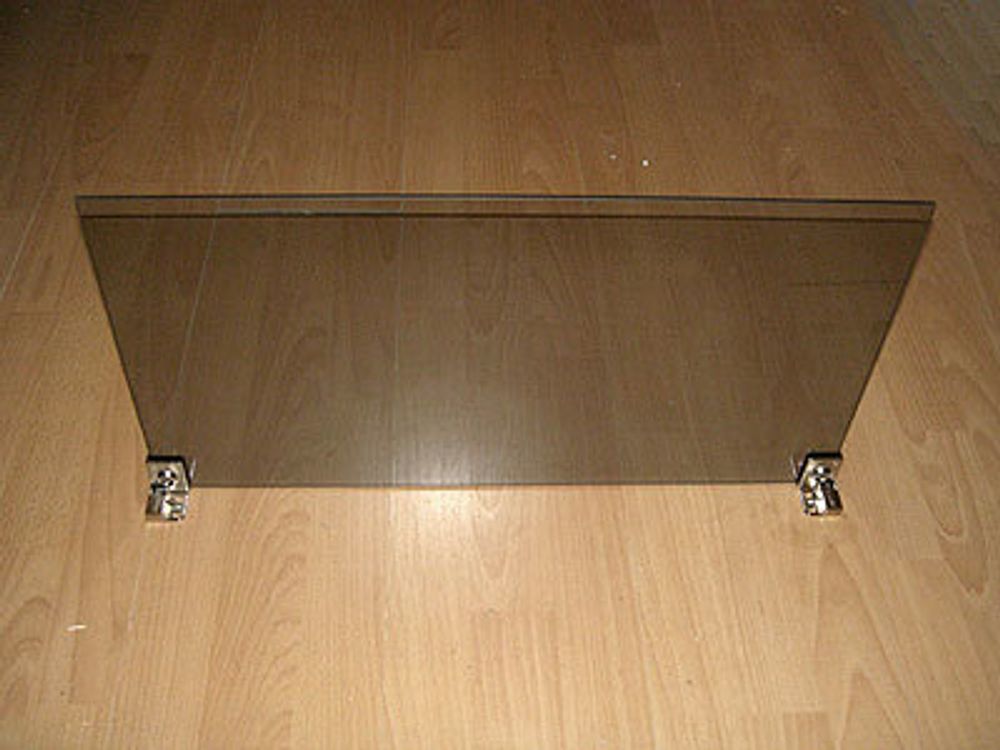 Щиток для плиты стеклянный Ширина 560 мм Высота 400 мм (серое)