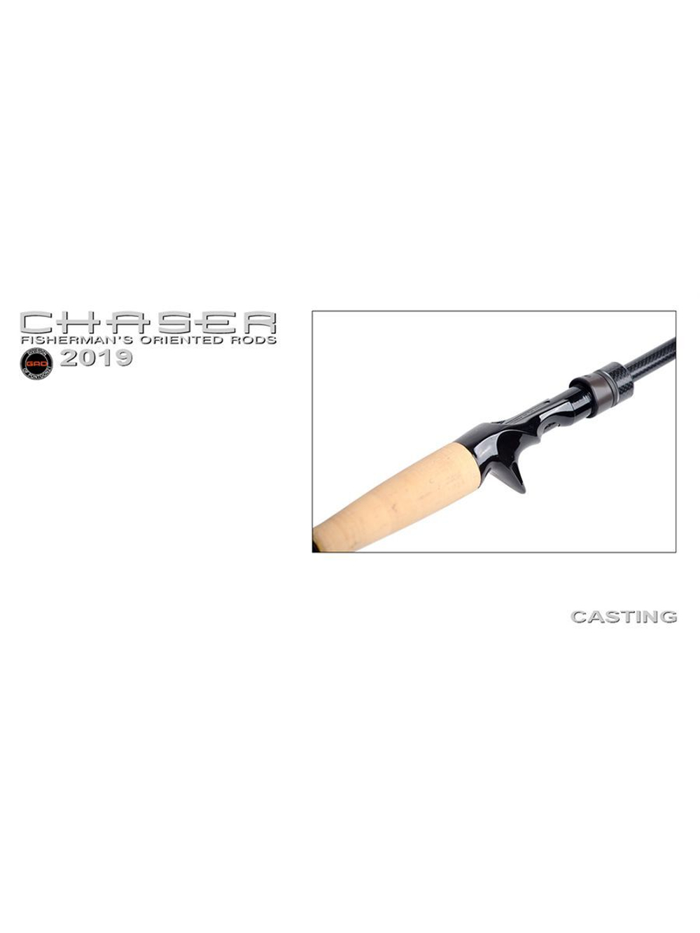 Удилище кастинговое GAD Chaser, 259см, 12.0-46.0 гр., 12-25Lb, XFast