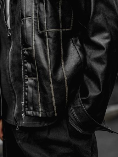 Кожаная куртка из эко-кожи