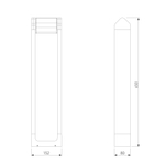 Ландшафтный поворотный светильник DORS LED 3000K IP54 35163/F черный