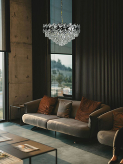 Люстра подвесная Lanbos, 11 ламп Е14, до 440 Вт, до 25 кв м, хром