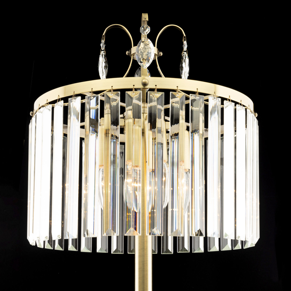 Citilux Инга CL335943 Торшер хрустальный Бронза