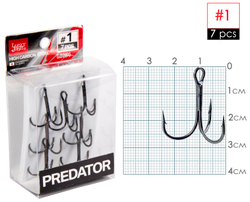 Крючки-тройники LUCKY JOHN Predator LJH234 №1, 7 шт