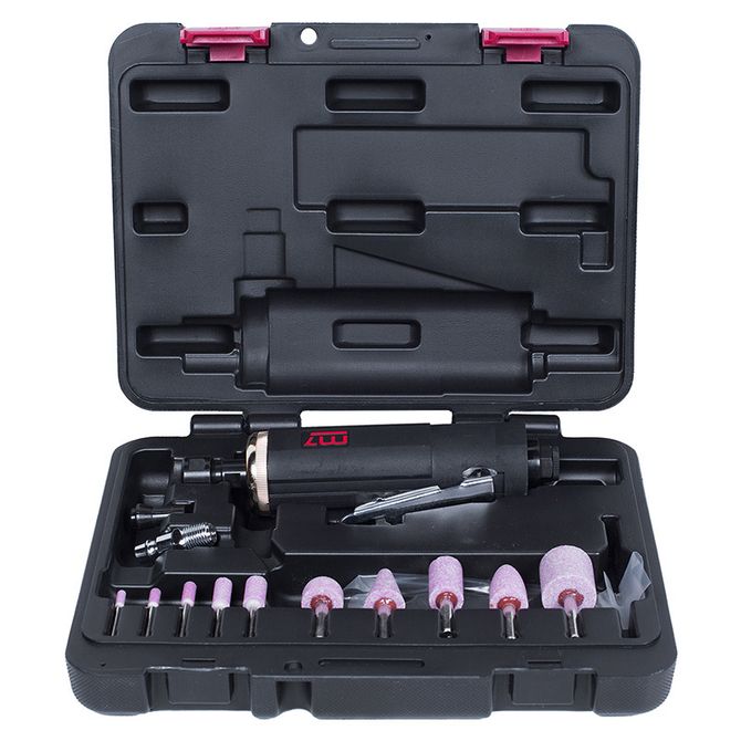 MIGHTY SEVEN (QA-0215A) Пневматическая бормашина (шарошка) 3 - 6 мм, 20000 об/мин, с набором принадлежностей, 15 предметов