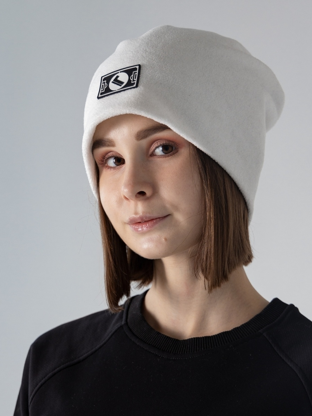 Снуд флисовый белый Город Горький