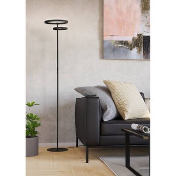 Светодиодный торшер с регулировкой цветовой температуры LED 16W+12W 2700К-6500K 901974 чёрный Castelpoto 1 Eglo