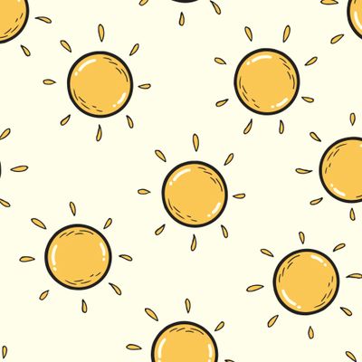 детский паттерн с солнышками