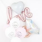 Шар (12"/30 см) Совет#Любовь! Вместе Навсегда!, Ассорти, кристалл, 2 ст 25 шт.