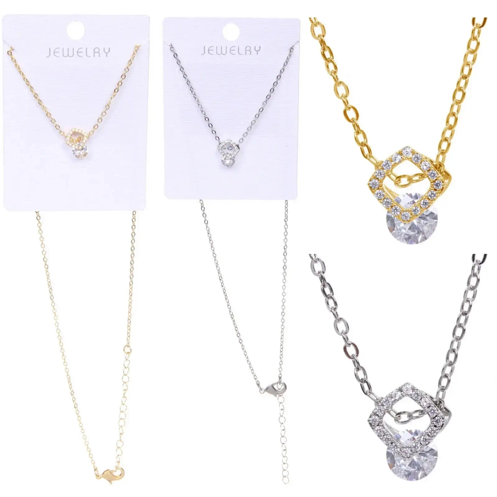 Подвеска из гиппоалергенного сплава со стразами «ЭКЛАТТО», цвет серебро и золото, d-20см/1см