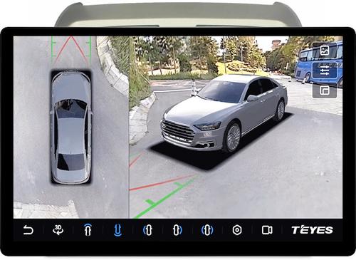 Магнитола для Honda Airwave 2005-2010 - Teyes CC3-2K-360 монитор 13" 2K QLED на Android 10, Быстрая, CarPlay, 4G SIM-слот, 4 камеры в комплекте
