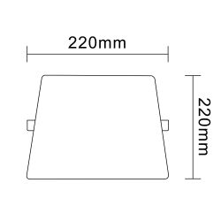 Светильник светодиодный встраиваемый ЭРА LED 12-36-4K квадратный регулируемый 36Вт 4000K | Downlight