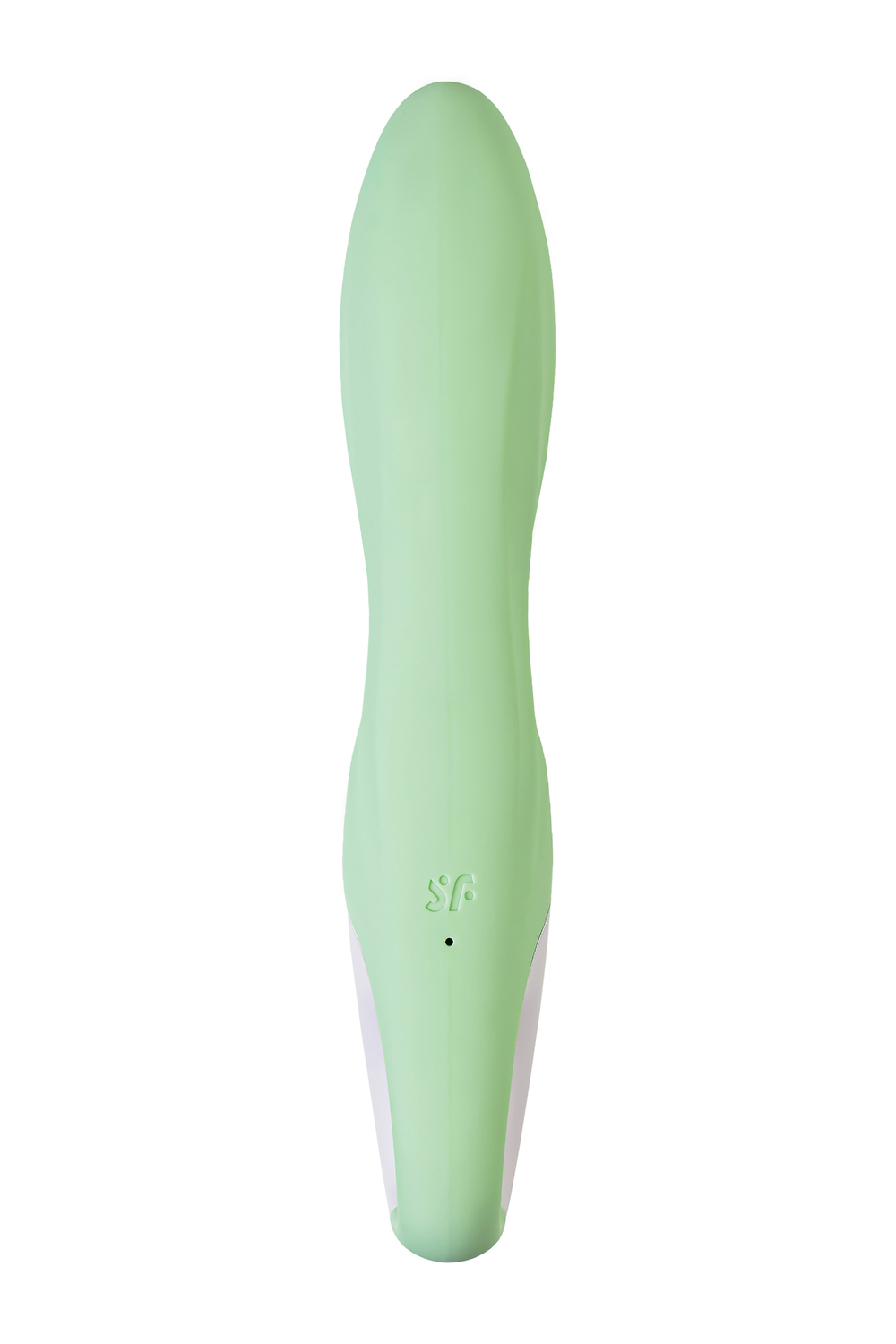 Нереалистичный вибратор Satisfyer Air Pump Bunny 5, силикон, зеленый, 15 см.