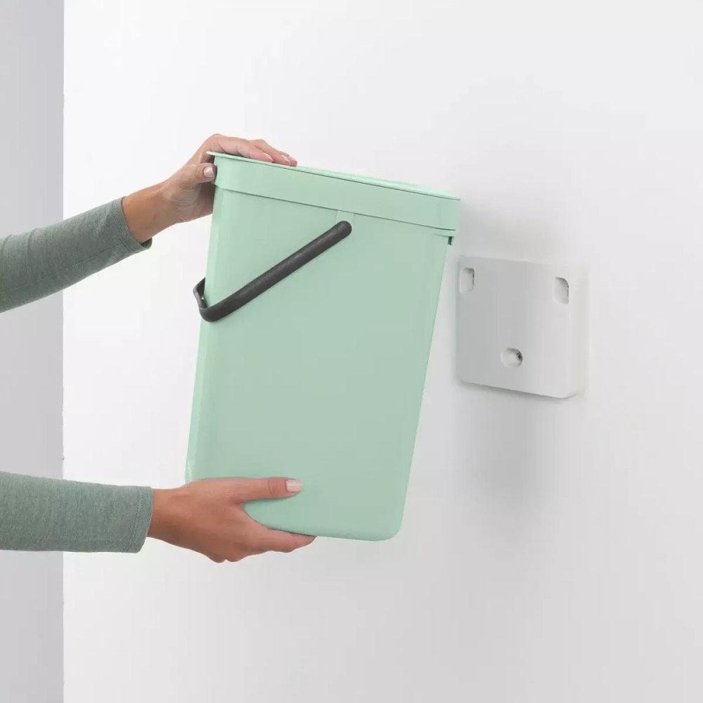 Brabantia - Контейнер для мусора Sort &amp; Go 12л для сортировки Jade Green / артикул   211829  / GTIN 8710755211829