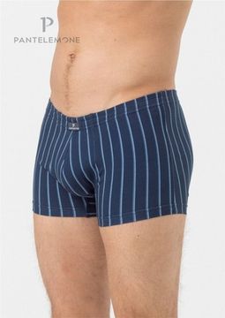 Трусы мужские боксеры Pantelemone PMH-1406, полоса темно-синяя