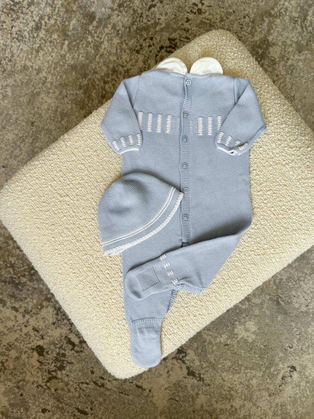 Новый трикотажный комбинезон слип с шапочкой Paz Rodriguez, 56