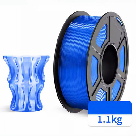 Пластик JAYO - PETG\1.75\1.1кг - Прозрачный синий