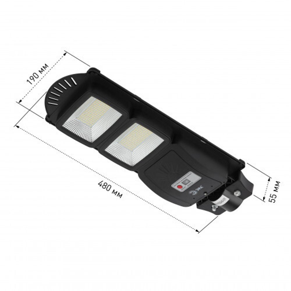 ЭРА Консольный светильник на солн. бат.,SMD, 40W, с датч. движ., ПДУ, 700lm, 5000К, IP65