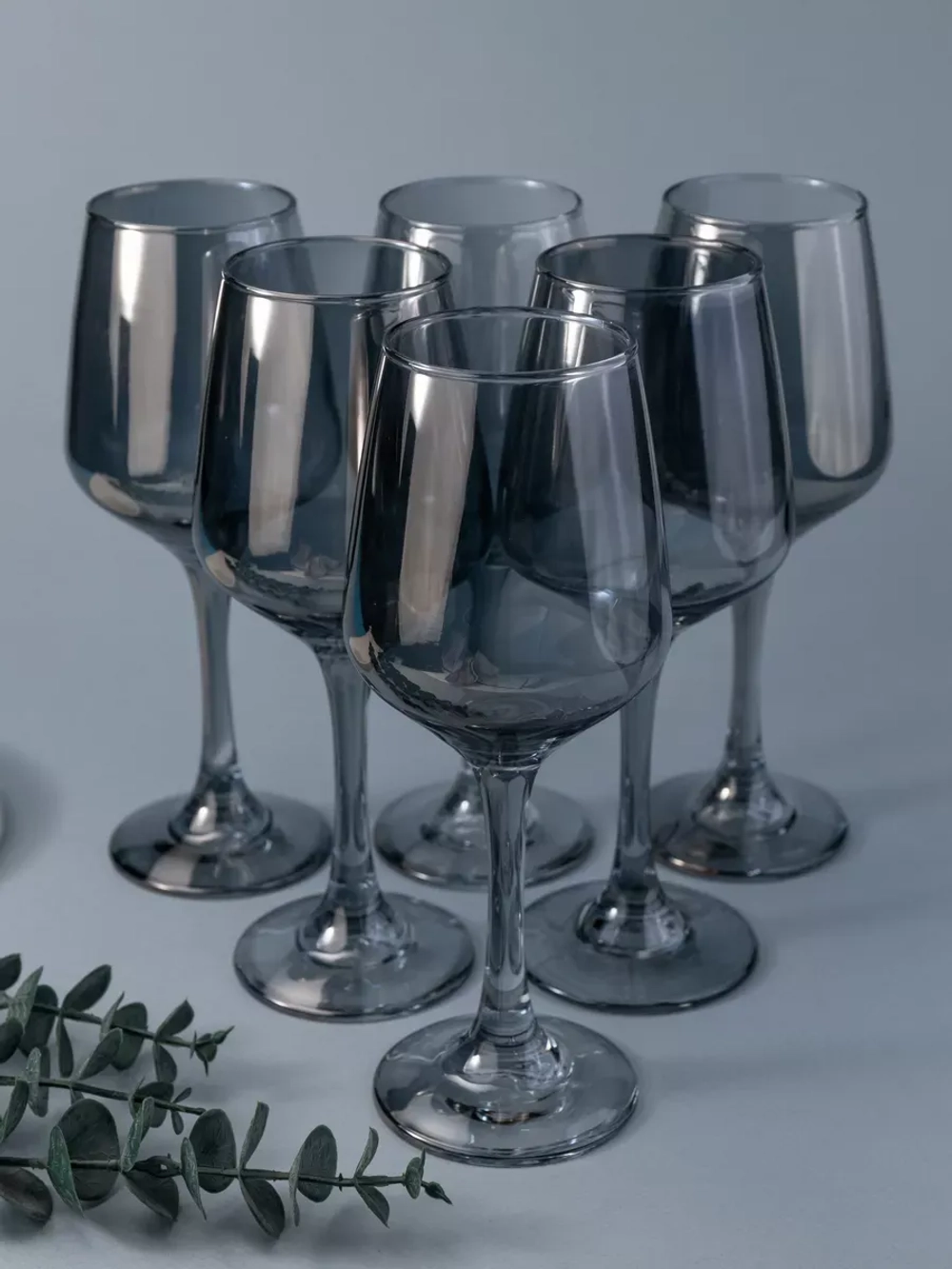 Набор бокалов для вина, 365 мл, 6 шт. серые