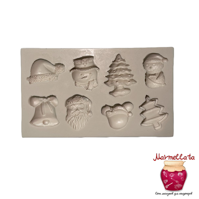 Молд силиконовый "Рождество", 12,4*7,3*1,4 см