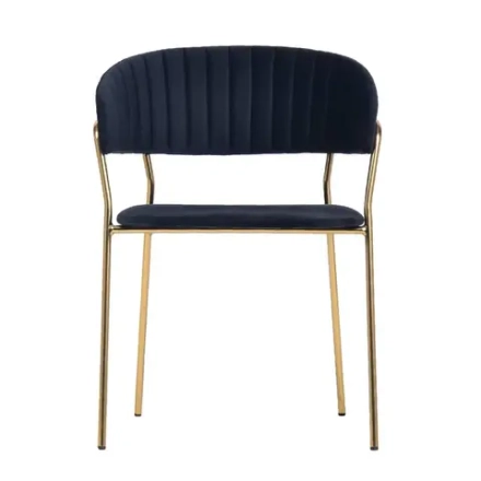 Стул Bradex Home Turin чёрный с золотыми ножками