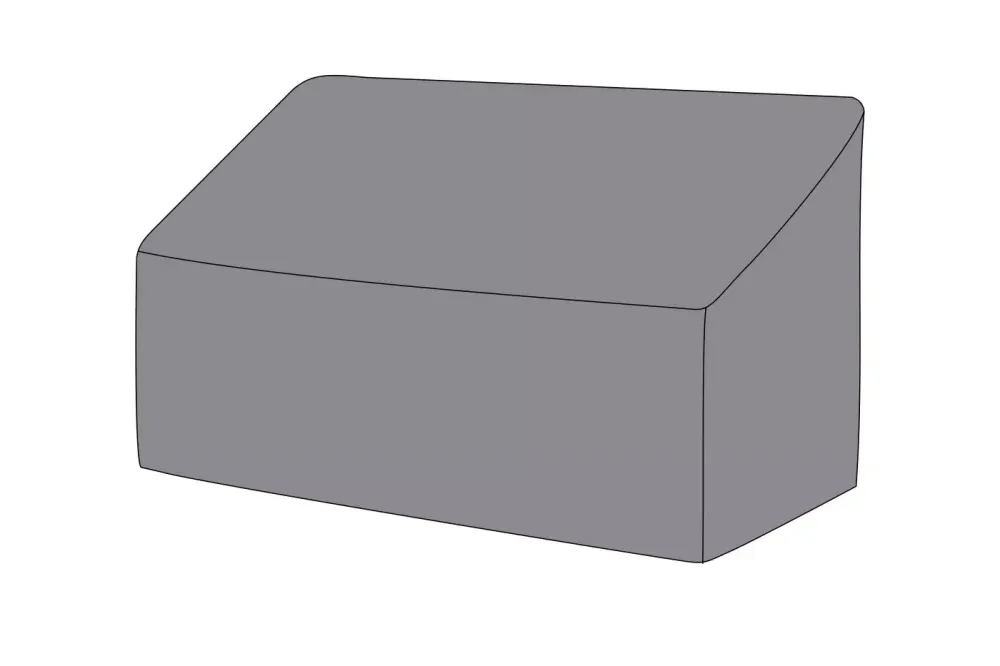 Защитный чехол на диван Канны, двухместный, цвет серый