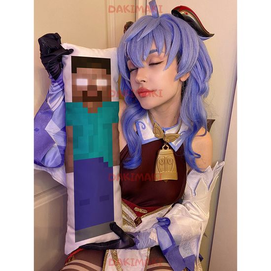 Мини дакимакура Херобрин Майнкрафт | Minecraft арт. M1219, 60х20 см