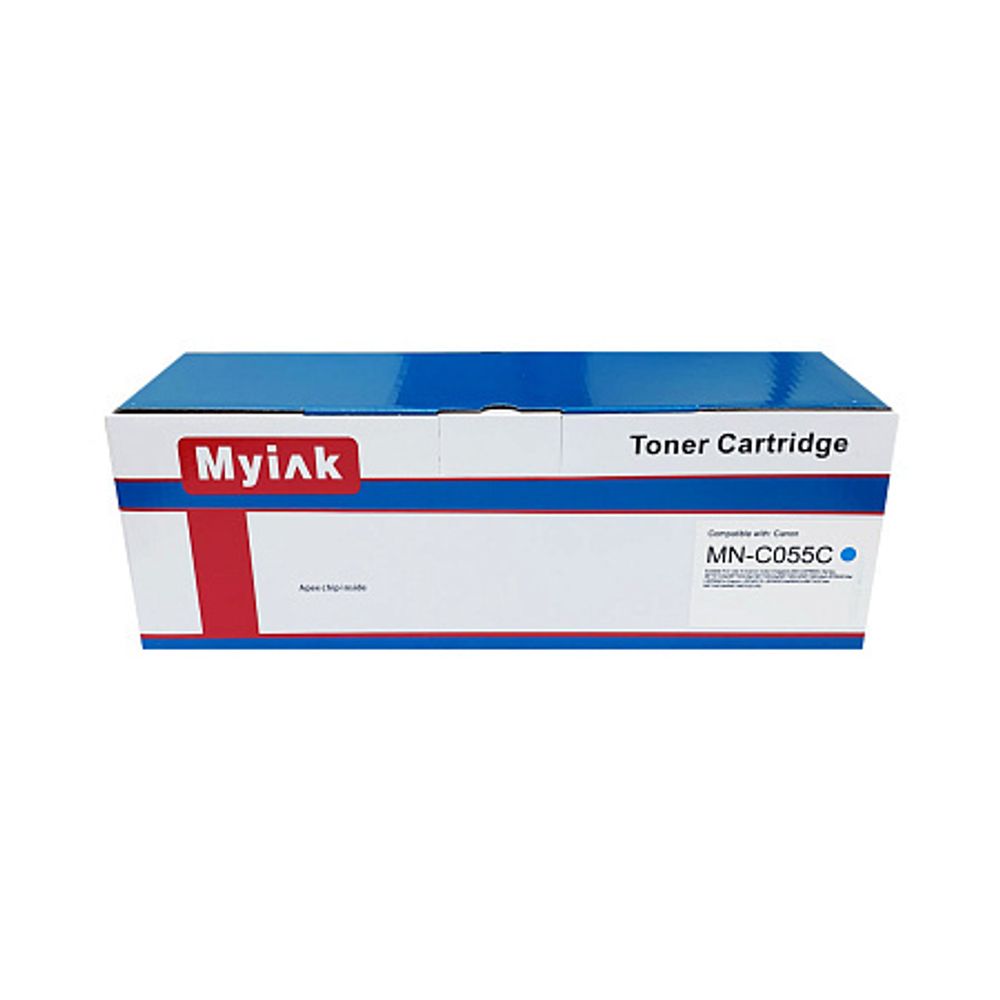 Картридж MyInk, аналог CANON 055h для LBP-663/ 664/MF746/742/744 голубой (2,1K)