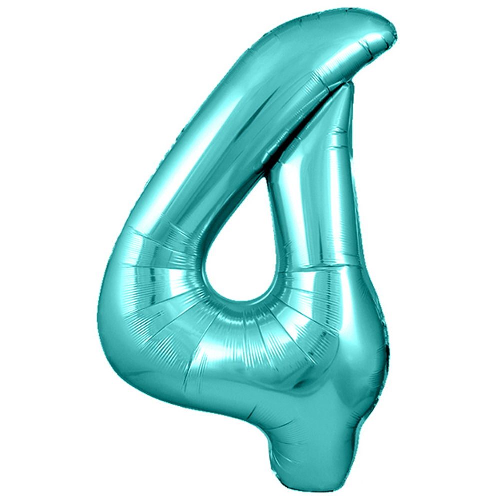 Цифра 4 Бирюзовый 40" ж76