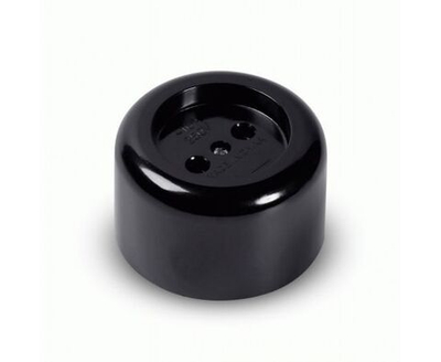 Розетка Smartbuy бакелитовая, 1 гнездо 10А/2,2кВт без заземления (SBE-10-1-00-BN)