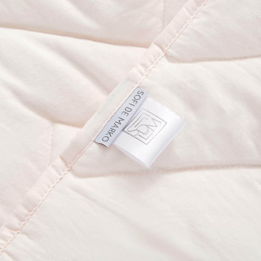 Покрывало 230х250 и 2 наволочки 50х70 Sofi De MarkO Робби кремовое