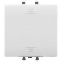 Выключатель одноклавишный модульный, "Avanti", "Белое облако", 2 модуля