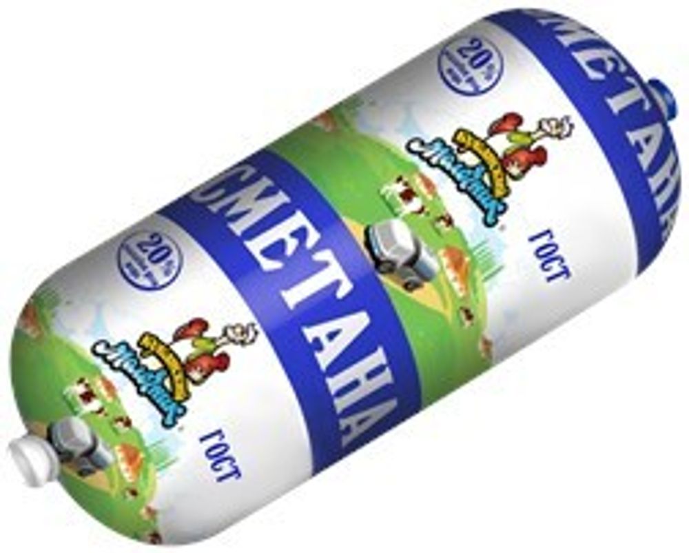 Сметана Кубанский молочник, 20%, 370 гр