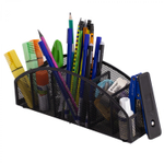 Подставка-органайзер д/канцтоваров, Alingar, металлическая, 10,5* 7,5*28 см, 5 отделений, черная