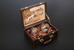 Набор бокалов для коньяка "Охота" 2 шт.