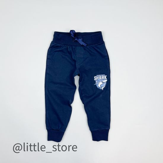 Брюки хлопковые "Акулы" индиго