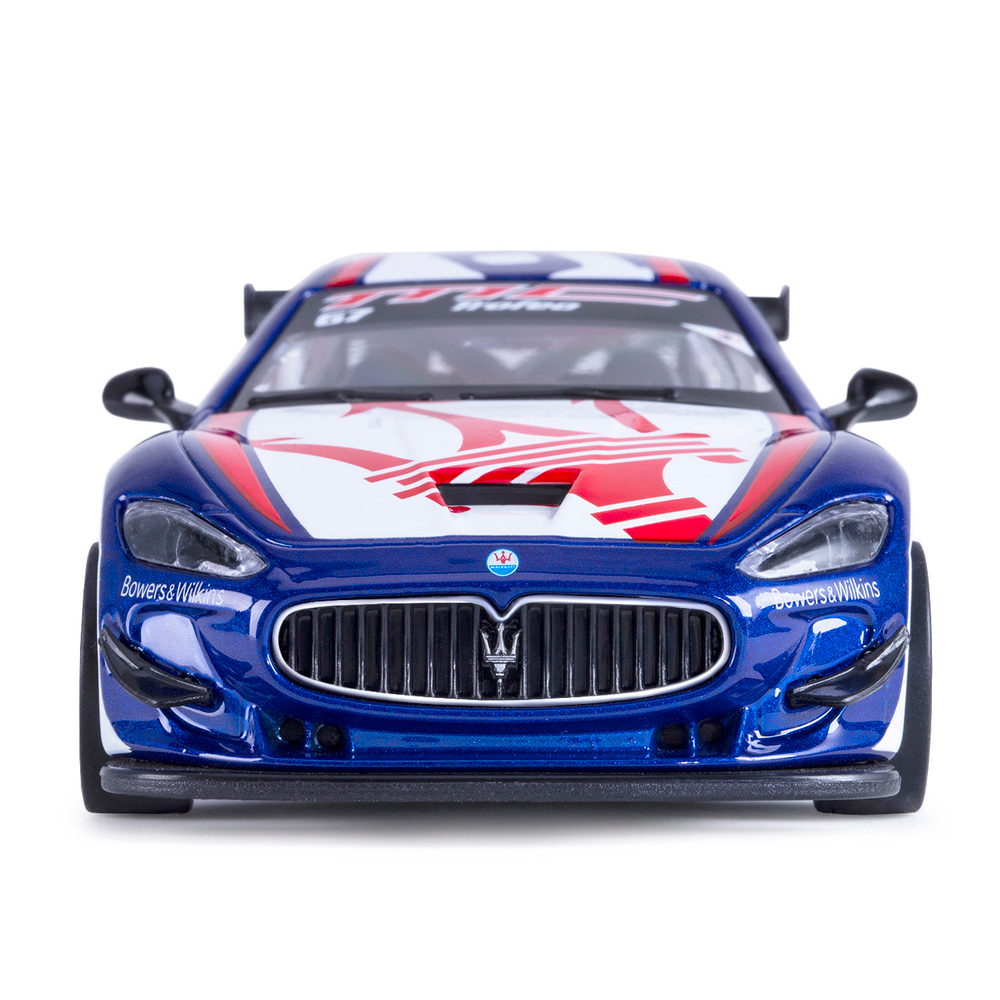 Модель 1:32 Maserati Gran Turismo MC GT4, синий, инерция, свет, звук, откр. двери
