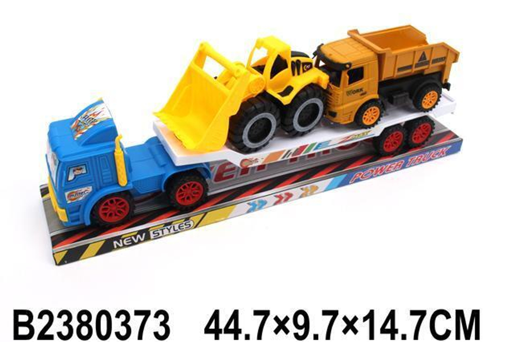 Автовоз ин. 44см +2спецтехники, ПК 056-34