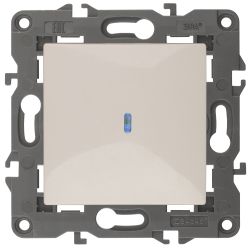14-1102-02 ЭРА Выключатель с подсветкой, 10АХ-250В, IP20, Эра Elegance, сл.кость