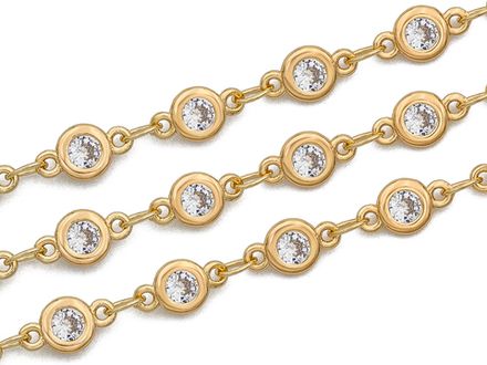 Цепь со стразами 4,8мм