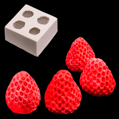 Силиконовый молд "Клубника" 65мм, Caramella