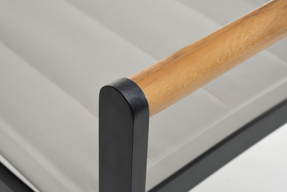 Стул из алюминия MAYA темный графит