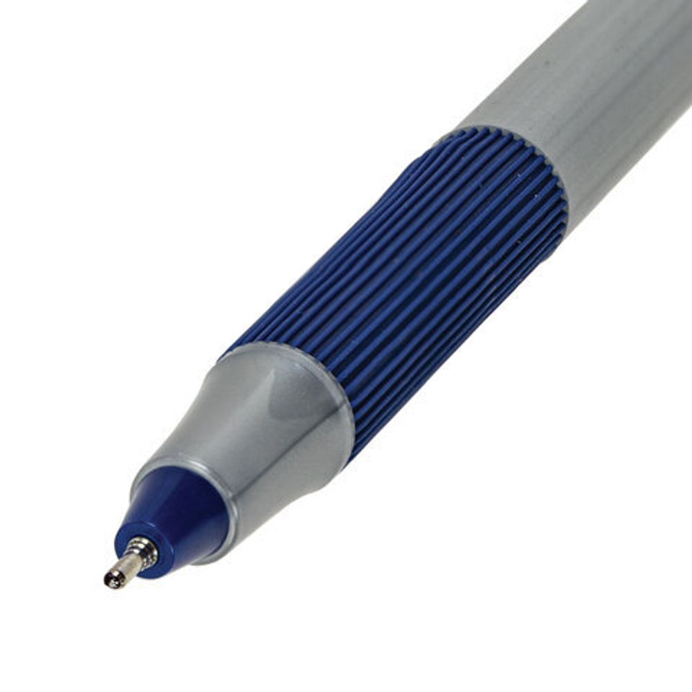 Ручки шариковые с грипом BRAUBERG "i-STICK POINT", НАБОР 6+2 ШТ., СИНИЕ, линия письма 0,35 мм, блистер, 144026