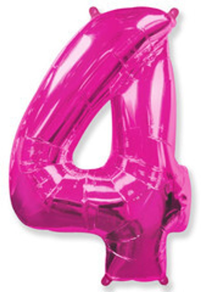 Ф ЦИФРА 4  40&quot; Fuchsia Фуксия