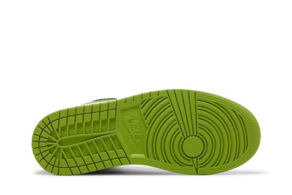 Кроссовки Jordan Air Jordan 1 Mid "Green Black" (Женская размерная сетка)