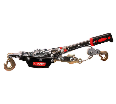 ЗУБР 2 т, 3 м, ручная рычажная лебедка, Профессионал (43105-2)
