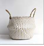 Плетеная складная корзина для хранения, 23х20см, 3 вида