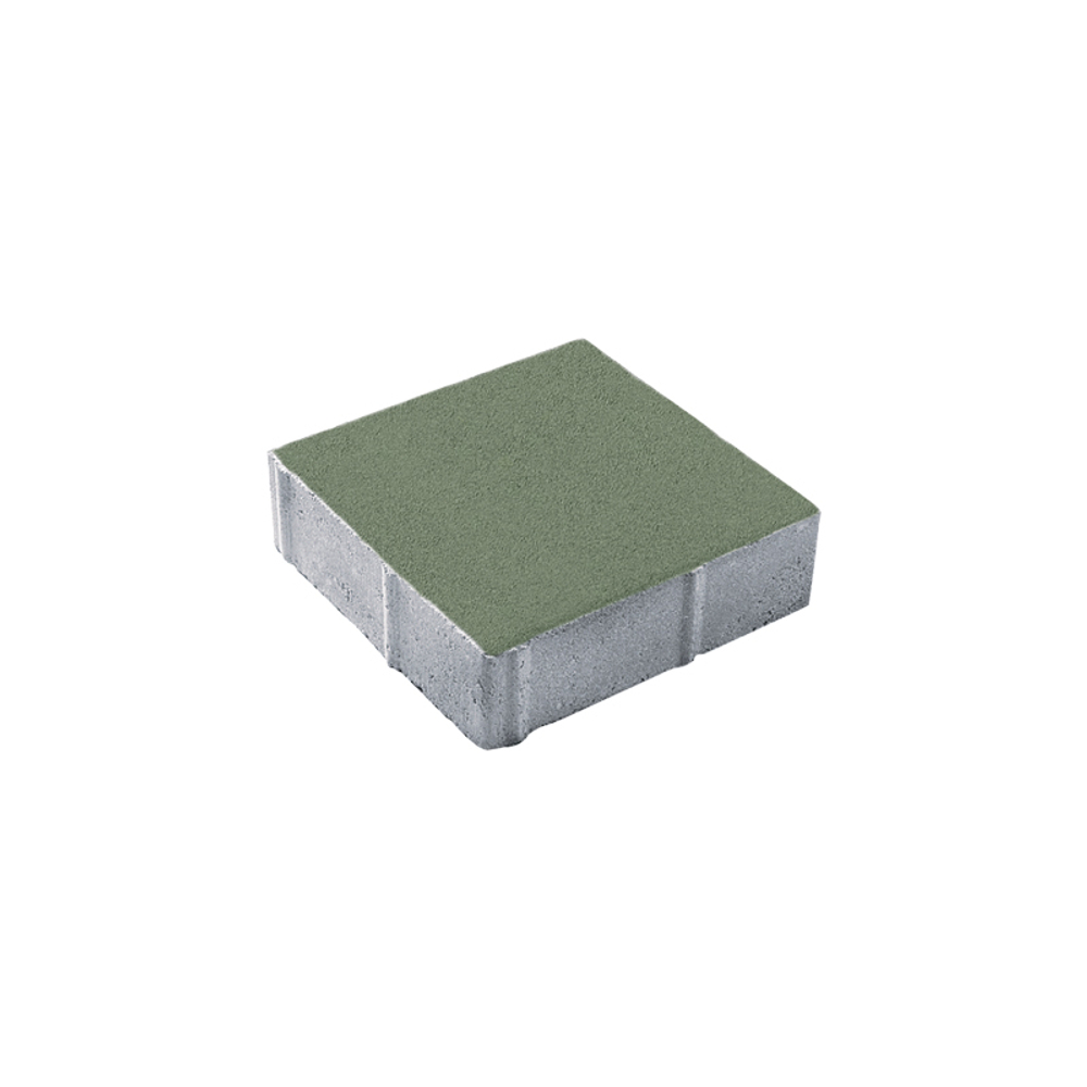 Тротуарная плитка КВАДРАТ 300х300 мм - Стандарт Зеленый