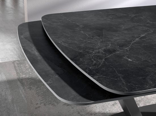 Раздвижной обеденый стол 1132/DT926 из мраморной керамики Испания 160х100